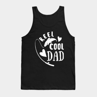 Fishing Reel Cool Dad Father's  day gift for Fisherman Dad Tank Top